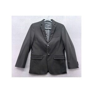 Chaps Blazer Boys 16 Black Two Button Suit Jacket